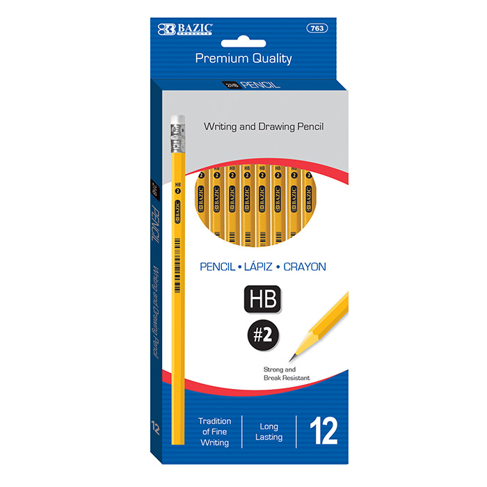 BAZIC PREM 12PK WOODEN PENCILS