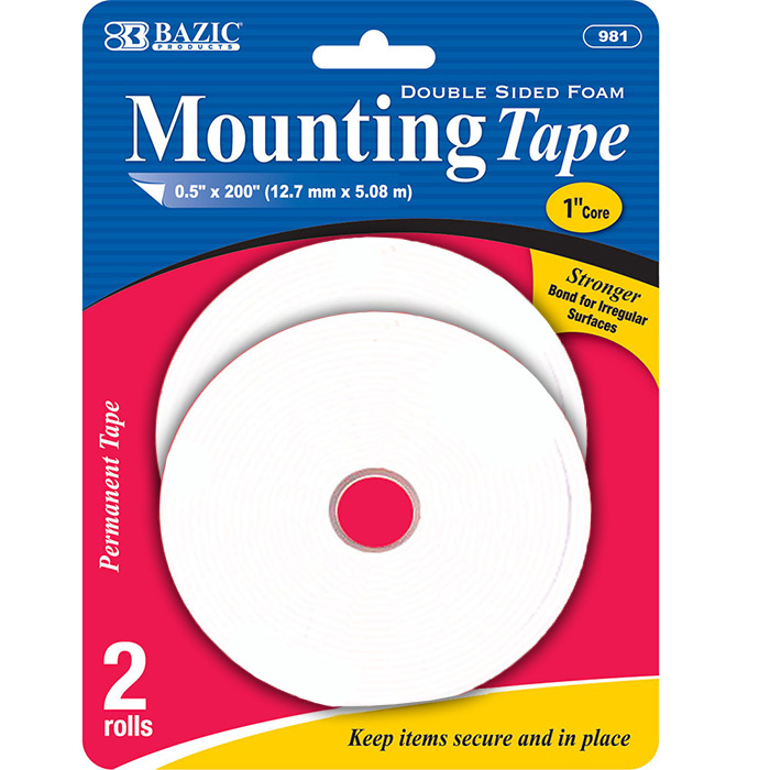 BAZIC .5"X200 MOUNTING TAPE