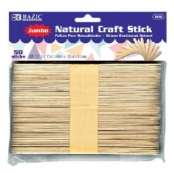 50 PACK JUMBO CRAFT STICKS