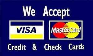 3X5 FLAG - WE ACCEPT CREDIT CARDS