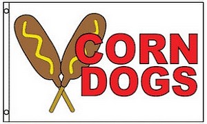 3X5 FLAG - CORN DOGS