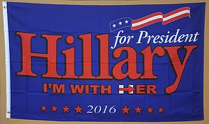 HILLARY FOR PRESIDENT FLAG