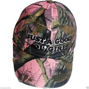 BALL CAP - GOOD OL GIRL - PINK CAMO