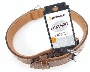 1 INCH X 14 INCH BLACK LEATHER DOG COLLAR