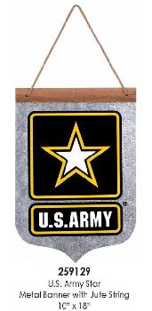 METAL SIGN - ARMY BANNER