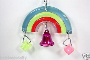 RAINBOW ACRYLIC RAINBOW BIRD TOY