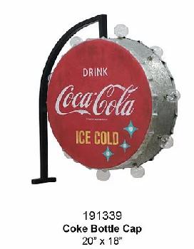 OFF THE WALL DECORATIVE LAMP - ROUND COCA COLA