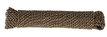 BRAIDED ROPE - CAMO - 1/8 INCH - 50 FOOT 