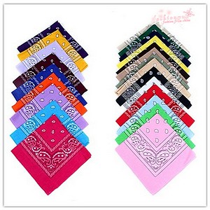 BANDANAS ASSORTED COLORS & PRINTS SOLD BY SOLID DOZENS