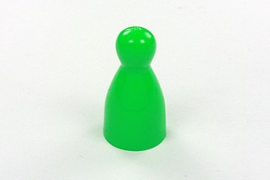 1 INCH  HALMA GAME PAWNS - GREEN