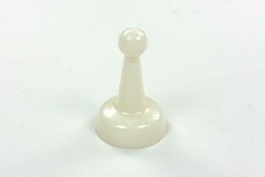 1 INCH  STANDARD GAME PAWNS - WHITE