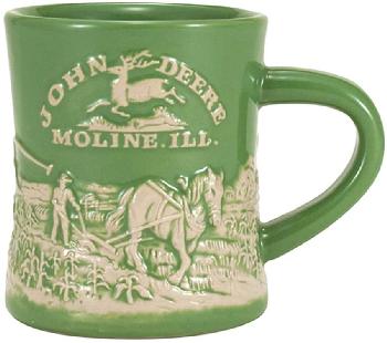 12 OZ STONEWARE DINER MUG - JOHN DEERE (RELIEF DESIGN)