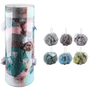 IDEAL BATH JUMBO SHOWER POOF - ASSORTED COLORS