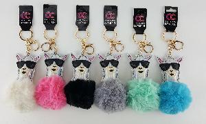 KEYCHAIN FUR BALL LLAMA