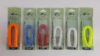 CURLY ELASTIC SHOELACES ASSORTED COLORS