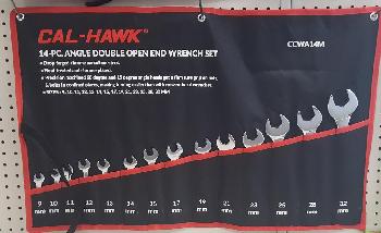 14PC ANGLE DOUBLE OPEN END WRENCH SET - METRIC