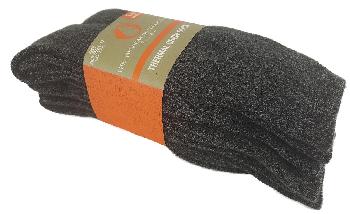 3 PACK THERMAL SOCKS - BLACK COLOR