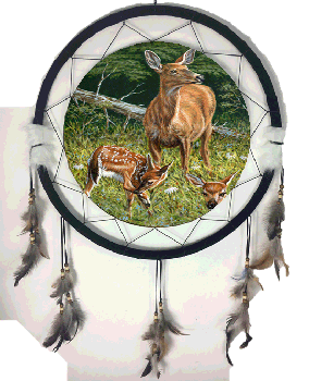 LARGE MANDALA - 24 INCH - DEER (6 ASST)