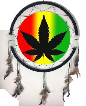 LARGE MANDALA - 24 INCH - MARIJUANA (4 ASST)