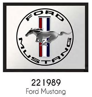 FRAMED MIRROR - 12 INCH X 14 INCH - FORD MUSTANG