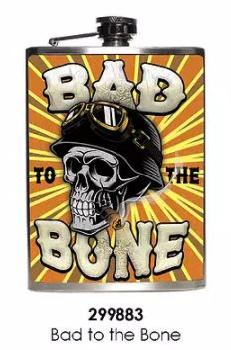 FLASK - 8 OUNCE - BAD TO THE BONE