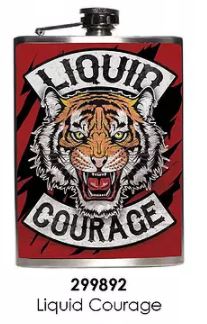 FLASK - 8 OUNCE - LIQUID COURAGE