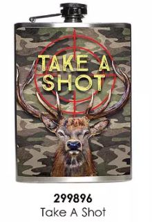 FLASK - 8 OUNCE - TAKE A SHOT