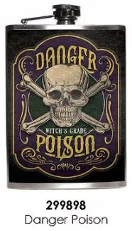 FLASK - 8 OUNCE - POISON