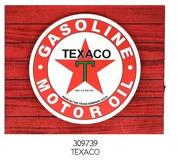 BACKLIGHT LED PLANK SIGN - TEXACO - 18"X15"X2"