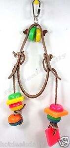 WRANGLER DANGLER LEATHER SADD BIRD TOY