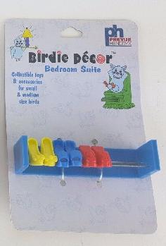 BLUE SHOE RACK BIRD TOY