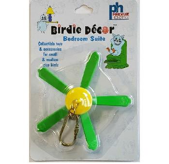 GREEN BLADE CEILING FAN BIRD TOY