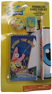 SPONGE BOB 4PC STUDY KIT