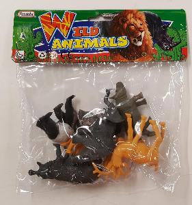 6PK 5 INCH WILD ANIMALS