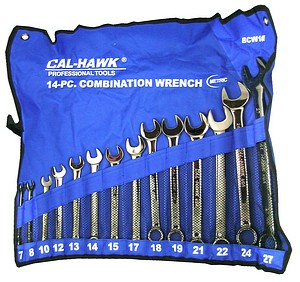 14PC COMBO WRENCH BLACK NICKLE PLATED - METRIC