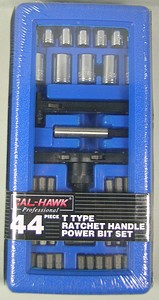  44PC T RATCHET BIT