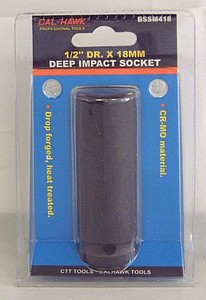 1/2 INCH  DRIVE 18MM CR-MO DEEP IMPACT SOCKET