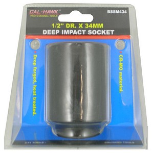 1/2 INCH  DRIVE 34MM CR-MO DEEP IMPACT SOCKET