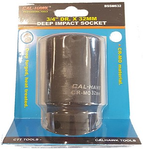 3/4 INCH DRIVE 32MM CR-MO DEEP IMPACT SOCKET