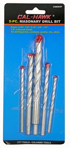 5PC MASONARY DRILL BIT SET