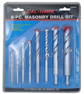 8PC MASONRY DRILL BIT