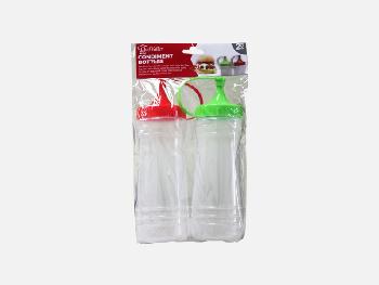 2PC CONDIMENT SQUIRT BOTTLES