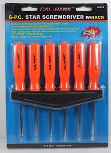 6PC STAR W/HOLDER HI-VIS