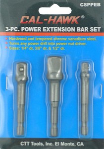 3PC POWER EXTENSION BAR BIT