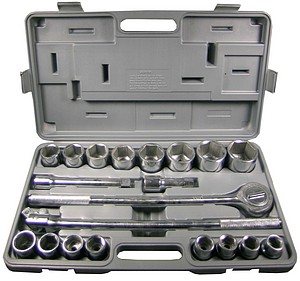 21PC 3/4 INCH  DRIVE METRIC SOCKET SET