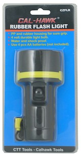 WATERPROOF RUBBER FLASHLIGHT