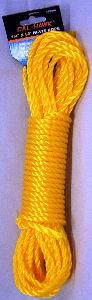 ROPE - POLYPROPYLENE - HI VIS - 1/4 INCH X 50 FEET