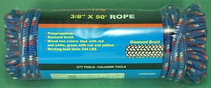 ROPE - COLORED - 50 FOOT 10mm