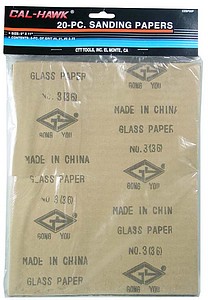 20PC DRY SAND PAPER ASST