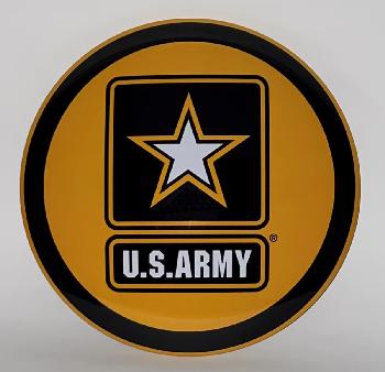 DOMED METAL SIGN - 15 INCH - US ARMY